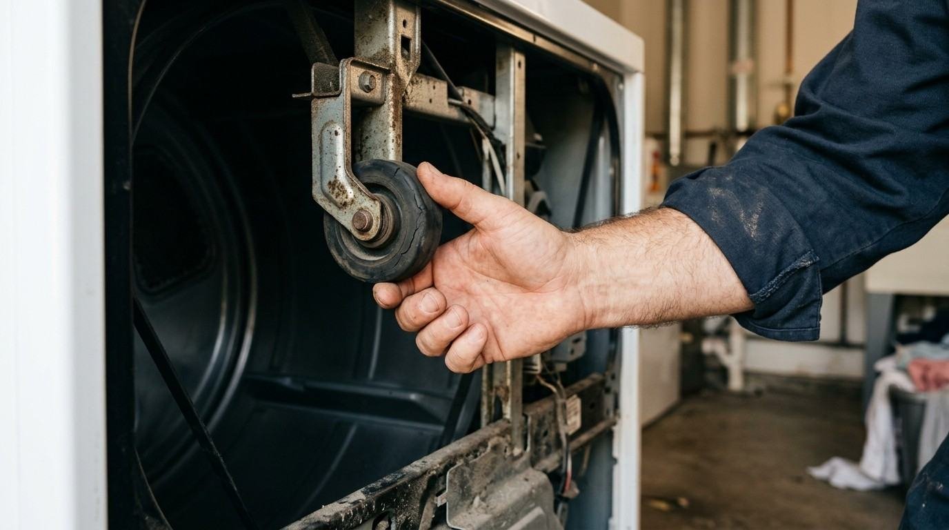 Squeaky Dryer Identifying Worn Rollers and Belts